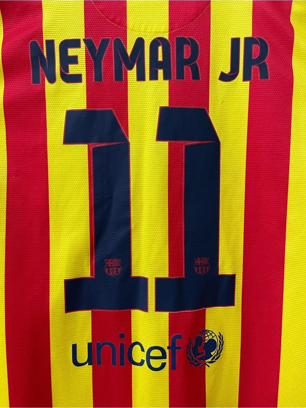 Nike Men’s Long-Sleeve FC Barcelona 2013/14 Neymar Jr #11 Away Shirt, Size L